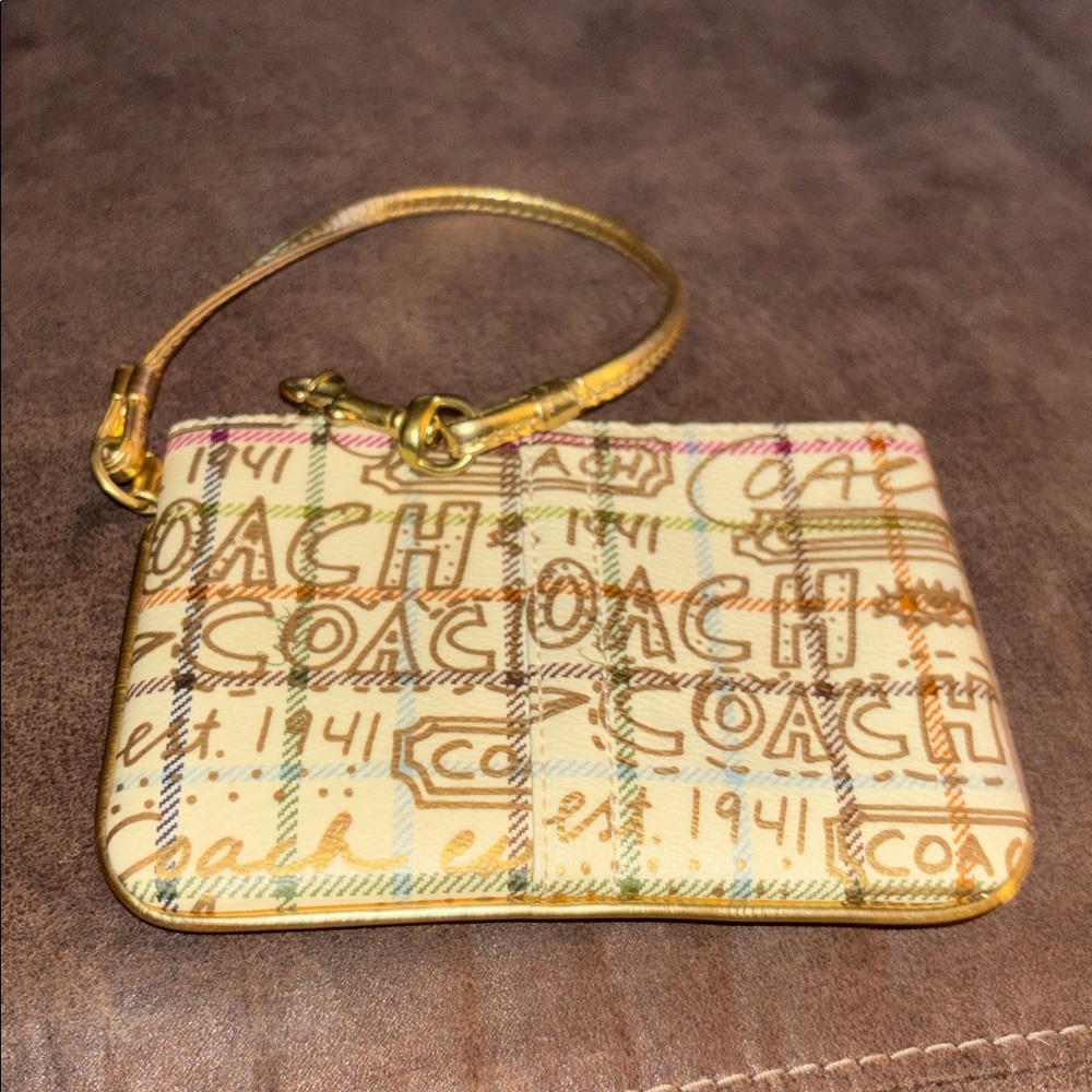 Coach y2k tatterstail graffiti wristlet Mint condition limited edition